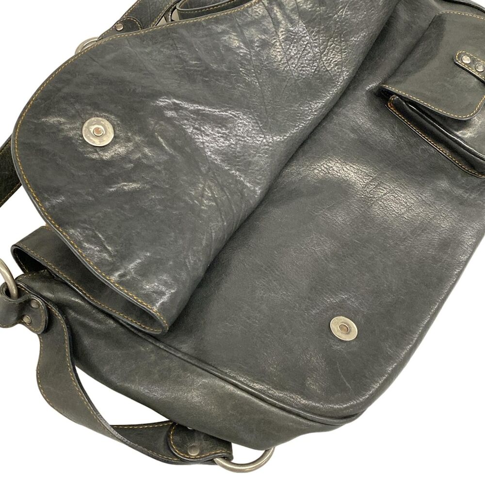 Christian Dior DIOR/ChristianDior Gaucho Shoulder Bag Black Brown - Picture 11 of 15